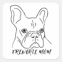 Frenchie Mum Hand-Drawn French Bulldog Face