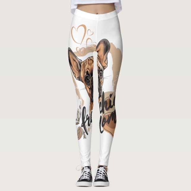 Frenchie Mum Leggings (Front)