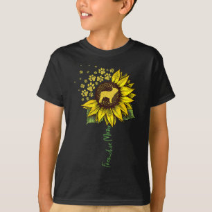 Frenchie Mum Sunflower French Bulldog Lover Gifts  T-Shirt