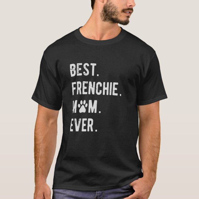 Frenchie Mum Womens Frenchie Mama  French Bulldog  T-Shirt (Front)