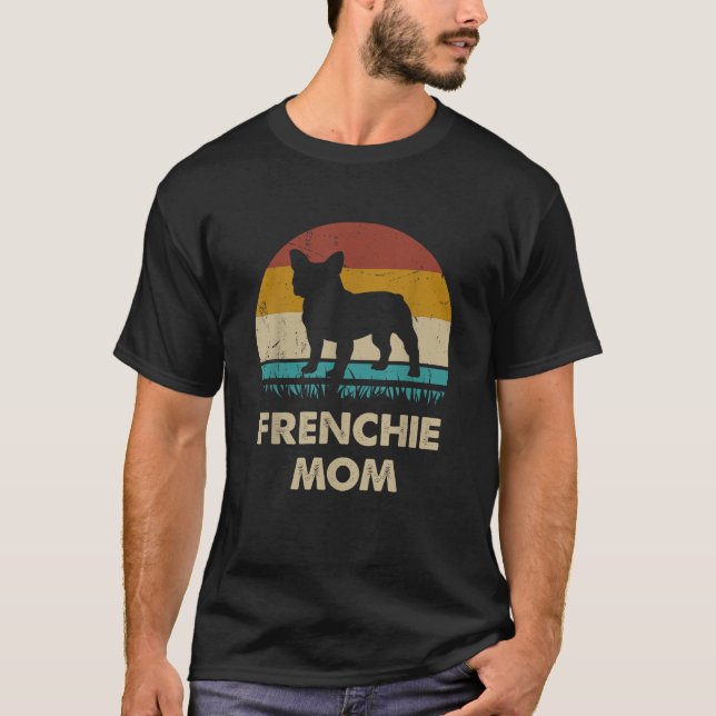 Frenchie Mum Womens Frenchie Mama Gift French bull T-Shirt (Front)
