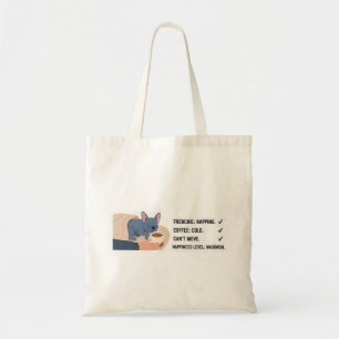 Frenchie Napping Coffee Cold Funny French Bulldog Tote Bag