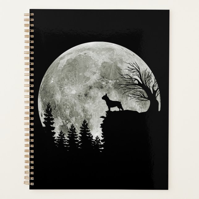 Frenchie On Mountain Halloween Theme Shirts Gift Planner (Front)