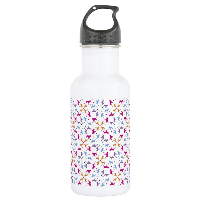 Frenchie Pattern 532 Ml Water Bottle (Front)