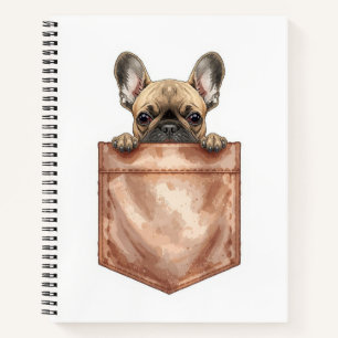 Frenchie Pocket Journal Cute Dog Mum Notebook