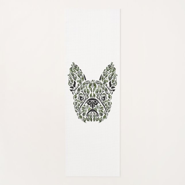 Frenchie Puppy Art Yoga Mat (Front)