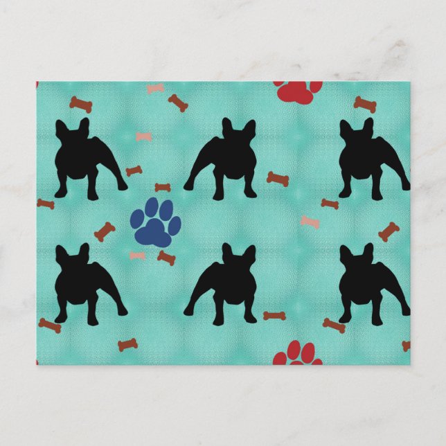 Frenchie Shadow Postcard (Front)