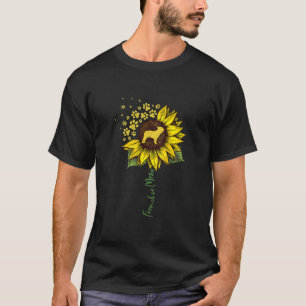 Frenchie Sunflower Mum French Bulldog Lover Gift T-Shirt