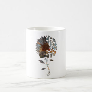 Frenchie Sunflower You Are My World Dog Lovers Coffee Mug