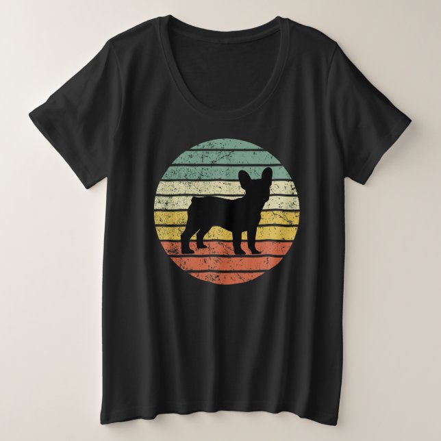 Frenchie T-Shirt Plus Size T-Shirt (Design Front)