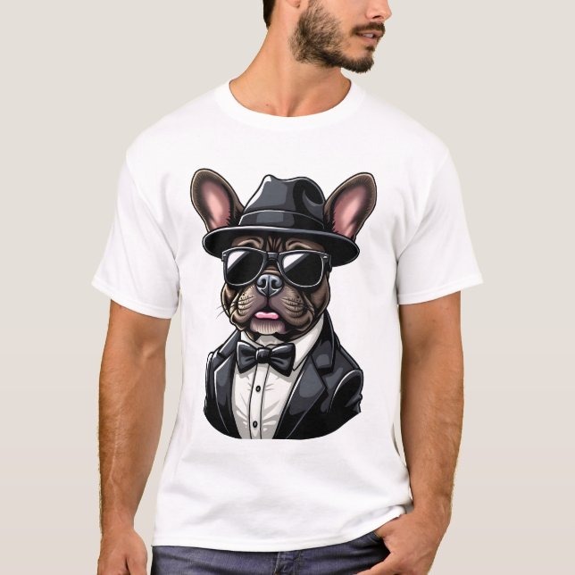 Frenchie The Gangster T-Shirt (Front)