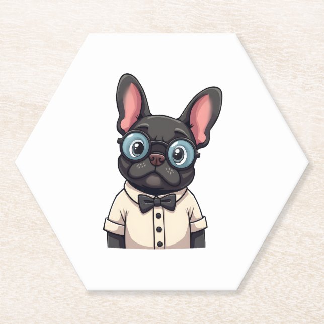 Frenchie The Gentlemen Copy (3) Paper Coaster (Front)