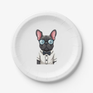 Frenchie The Gentlemen Copy (6) Paper Plate