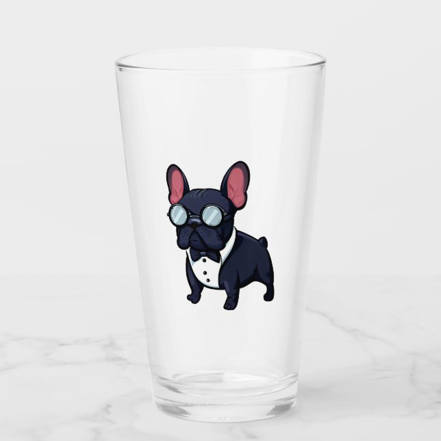 Frenchie The Gentlemen  Glass (Front)