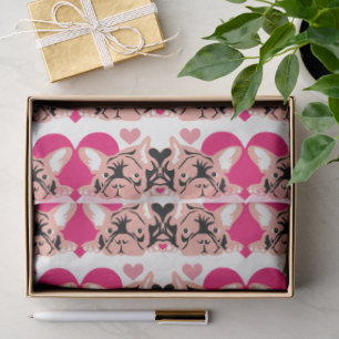 Frenchie tissue paper