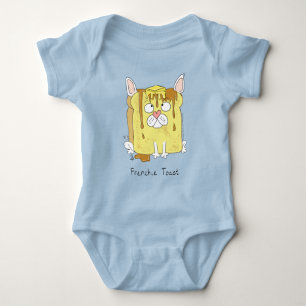 Frenchie Toast French Bulldog Kid's Baby Bodysuit