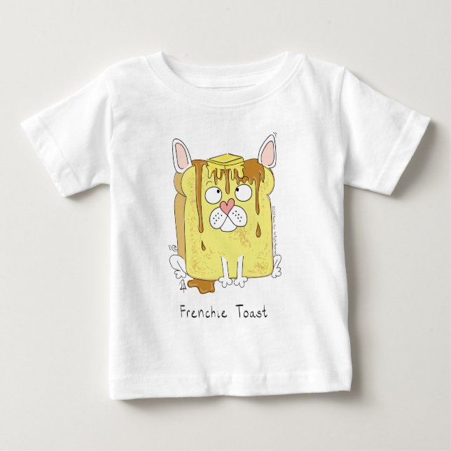 Frenchie Toast French Bulldog Kid's Baby T-Shirt (Front)