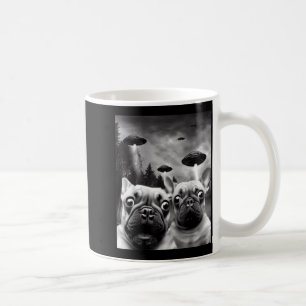 Frenchie UFO Selfie - Funny French Bulldog Alien Coffee Mug