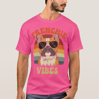 Frenchie Vibes Retro French Bulldog friends T-Shirt