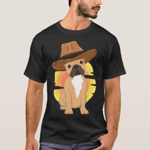 Frenchie Western French Bulldog Dog Texas Rodeo T-Shirt
