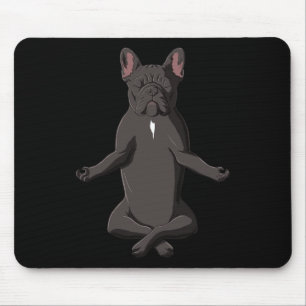 Frenchie Yoga Dog French Bulldog Mouse Pad