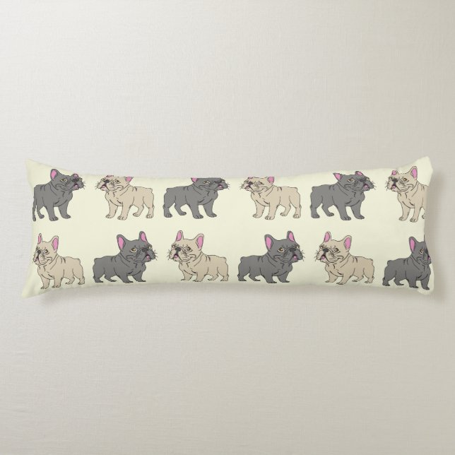 Frenchies, Beige Body Cushion (Front)