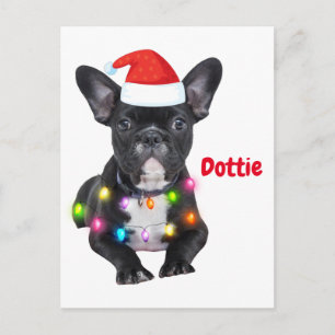 frenchies christmas gift for bulldog lovers postcard