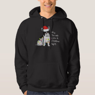 frenchies my favourite colour is christmas hoodie
