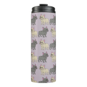 Frenchies, Purple Thermal Tumbler