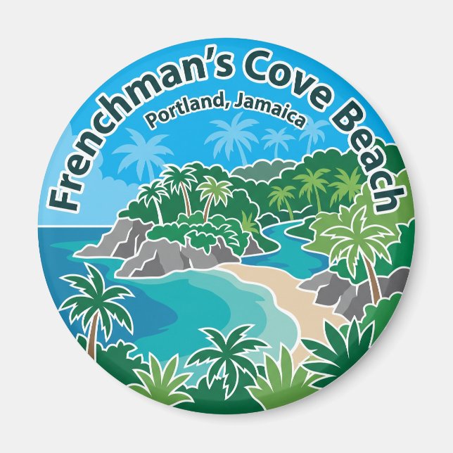 Frenchman's Cove Beach Jamaica Magnet (Front)