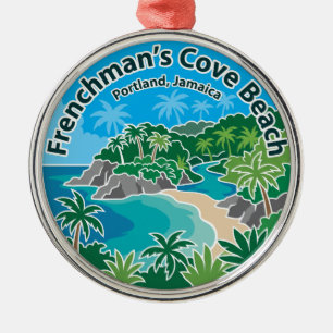 Frenchman's Cove Beach Jamaica Metal Tree Decoration