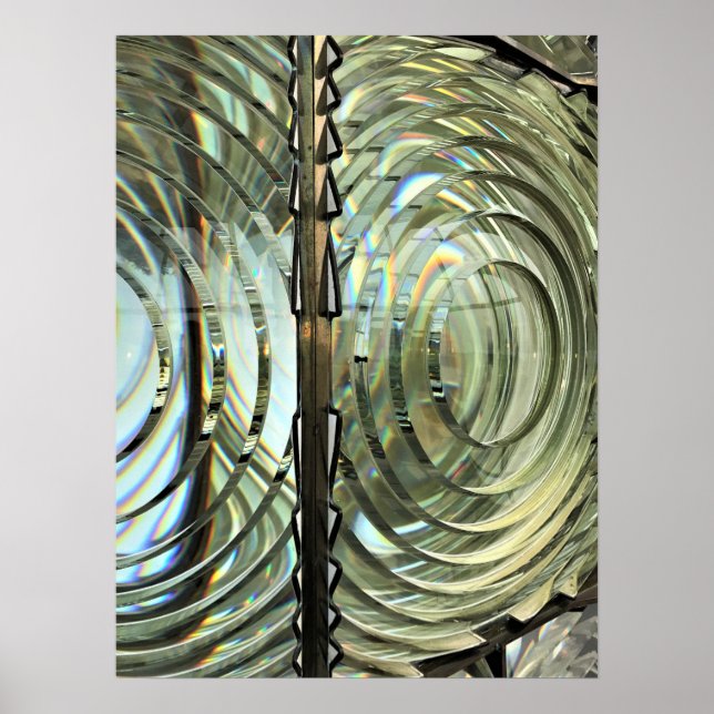 Frensel Lens, Cape Blanco Lighthouse, Oregon Coast Poster (Front)
