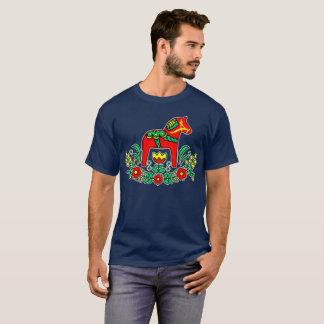 FRENZIEDminds T-shirt featuring Swedish Dala Horse