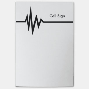 Frequency Line Post-It Notes Customise It.