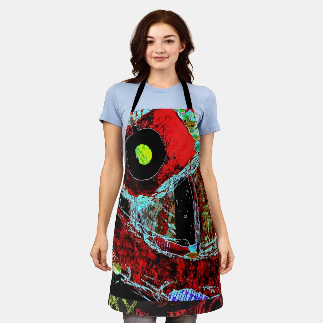 Frequency Serpent – Abstract Energy Compact Mirror Apron (Worn)