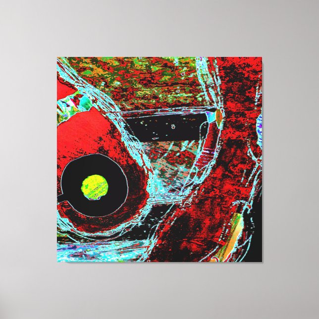 Frequency Serpent  Abstract Stretched Canvas Print (Front)