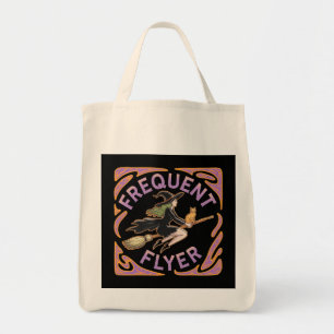 Frequent Flyer Witch A Funny Halloween Take Tote Bag