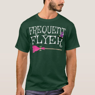 Frequent Flyer Witch Funny Cute Halloween T Women T-Shirt
