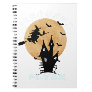Frequent Flyer Witch Halloween T-Shirt Perfect Notebook