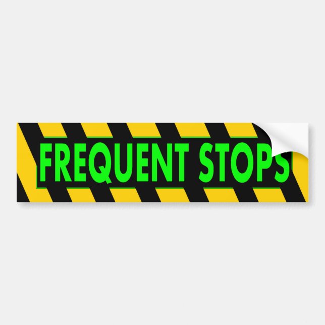 Frequent Stops Bumper Sticker (Front)