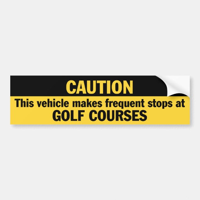 Frequent Stops (Golf) Bumper Sticker (Front)