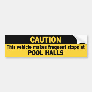 Frequent Stops (Pool) Bumper Sticker