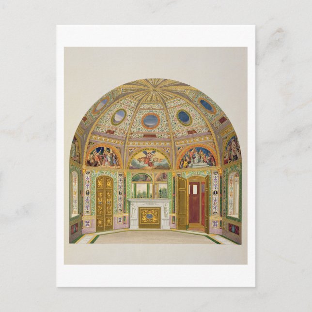 Fresco decoration in the Summer House of Buckingha Postcard (Front)