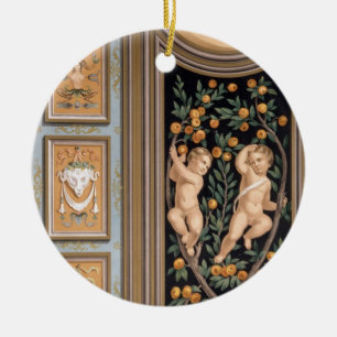 Fresco of Cupids from the Church of St. Ambroglio, Ceramic Tree Decoration