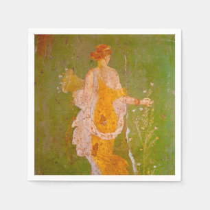Fresco of Flora in Villa of Ariadne, Pompeii Napkin