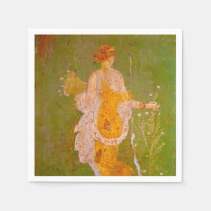 Fresco of Flora in Villa of Ariadne, Pompeii  Napkin