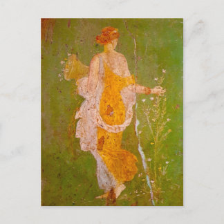 Fresco of Flora in Villa of Ariadne, Pompeii	 Postcard