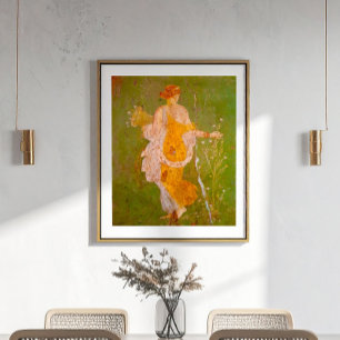 Fresco of Flora in Villa of Ariadne, Pompeii	 Poster