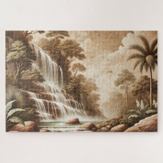 "FRESCO WATERFALL" JIGSAW PUZZLE– LANDSCAPE SERIES JIGSAW PUZZLE