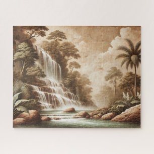 "FRESCO WATERFALL" JIGSAW PUZZLE– LANDSCAPE SERIES PUZZLE